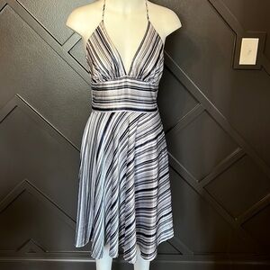 ALYN PAIGE Striped Halter Dress Size 7/8